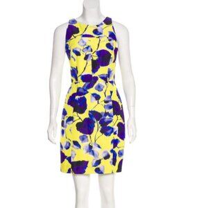Milly Floral bodycon pencil Sleeveless Mini Dress Size: M US 6